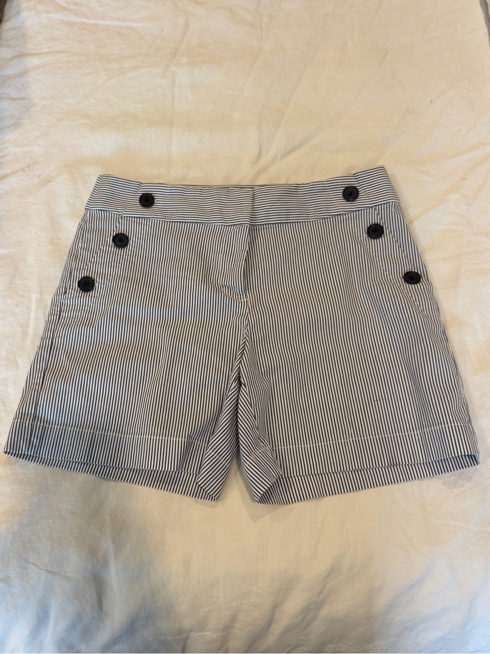 LOFT Striped Navy & White Sailor Shorts Size 4